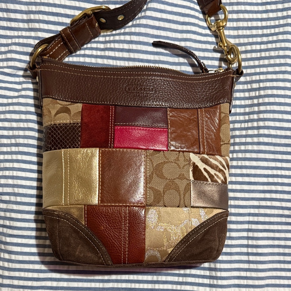 Coach Multicolor Patchwork Shoulder Bag - image 1